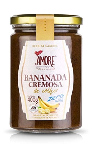 Bananada Cremosa Zero Ad. De Açúcares De Colher Rb Amore 400g