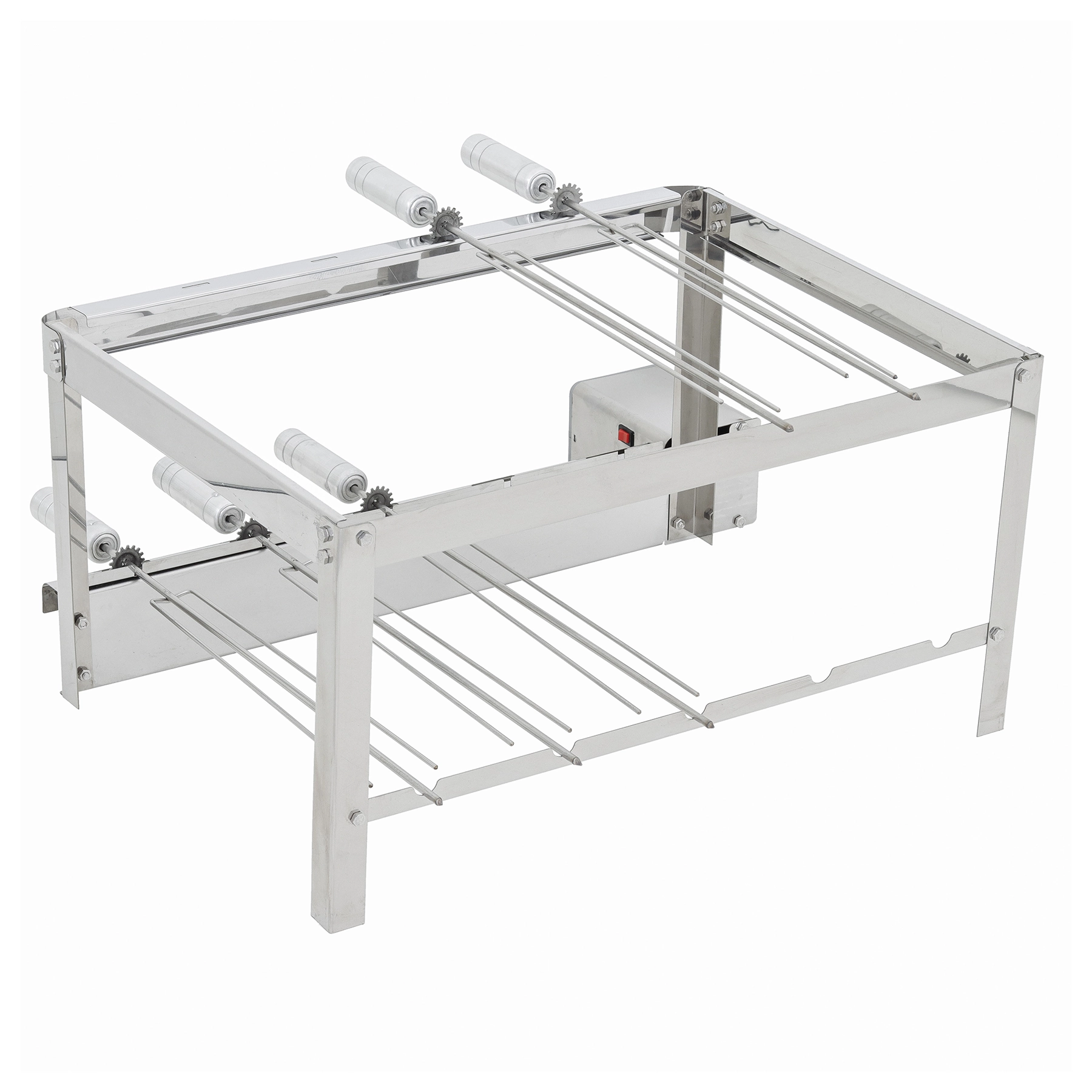 Grill Elétrico Artgrill Giratório Platinum Aço Inox 430 Bivolt com 5 Espetos 70cmx45cm Artmill