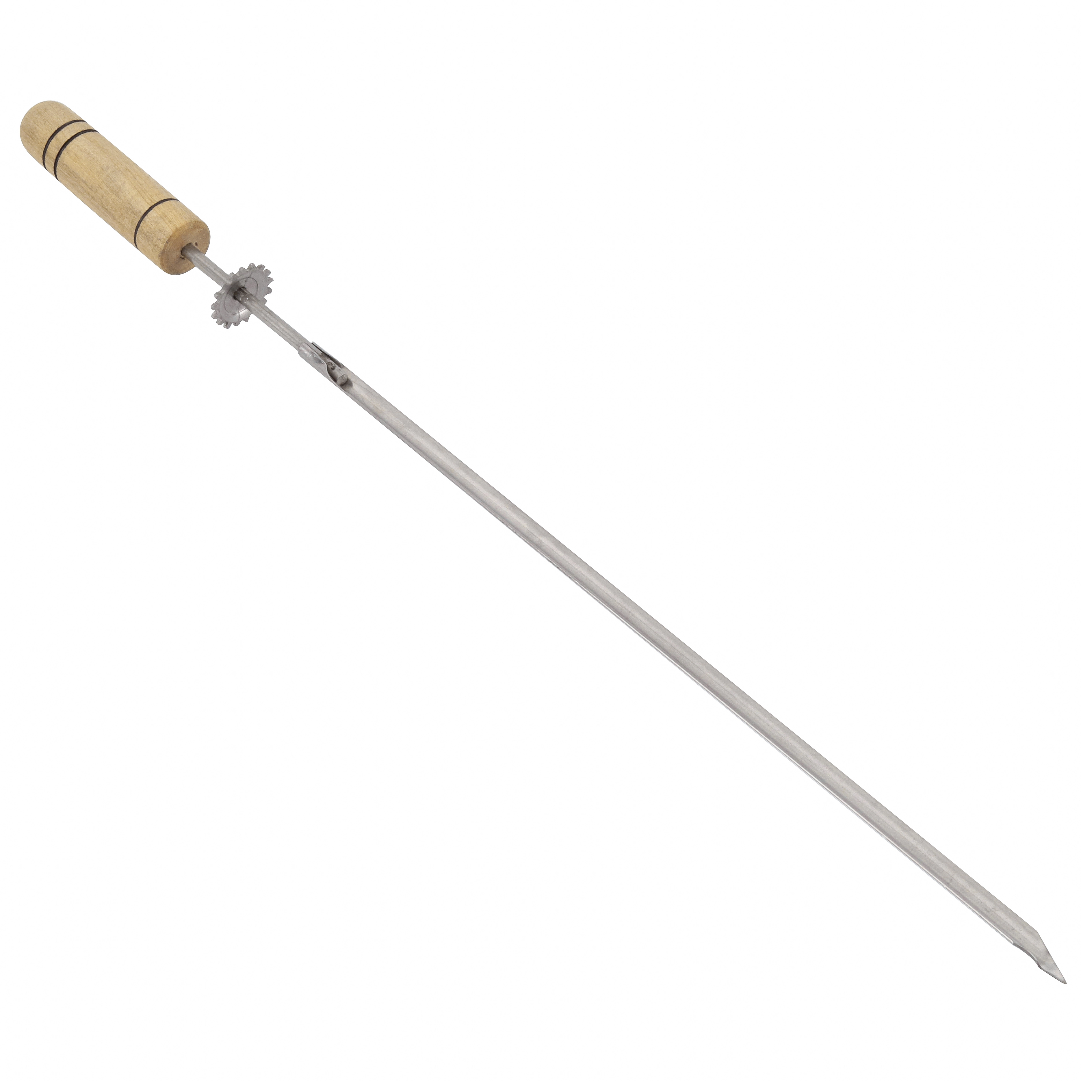 Espeto Giratório Aço Cromado Espada 63cm Artmill