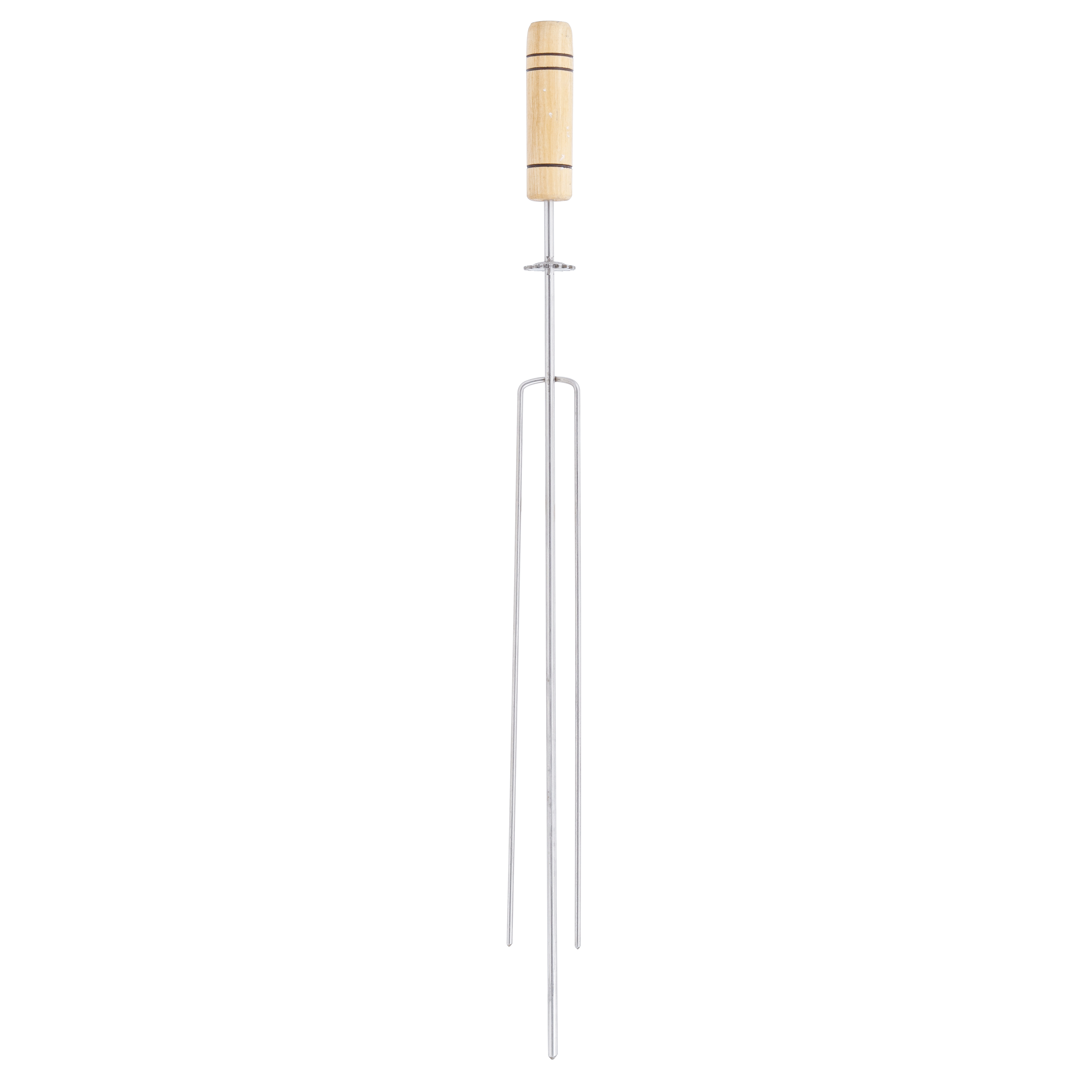 Espeto Giratório Aço Cromado Trident 63cm Artmill