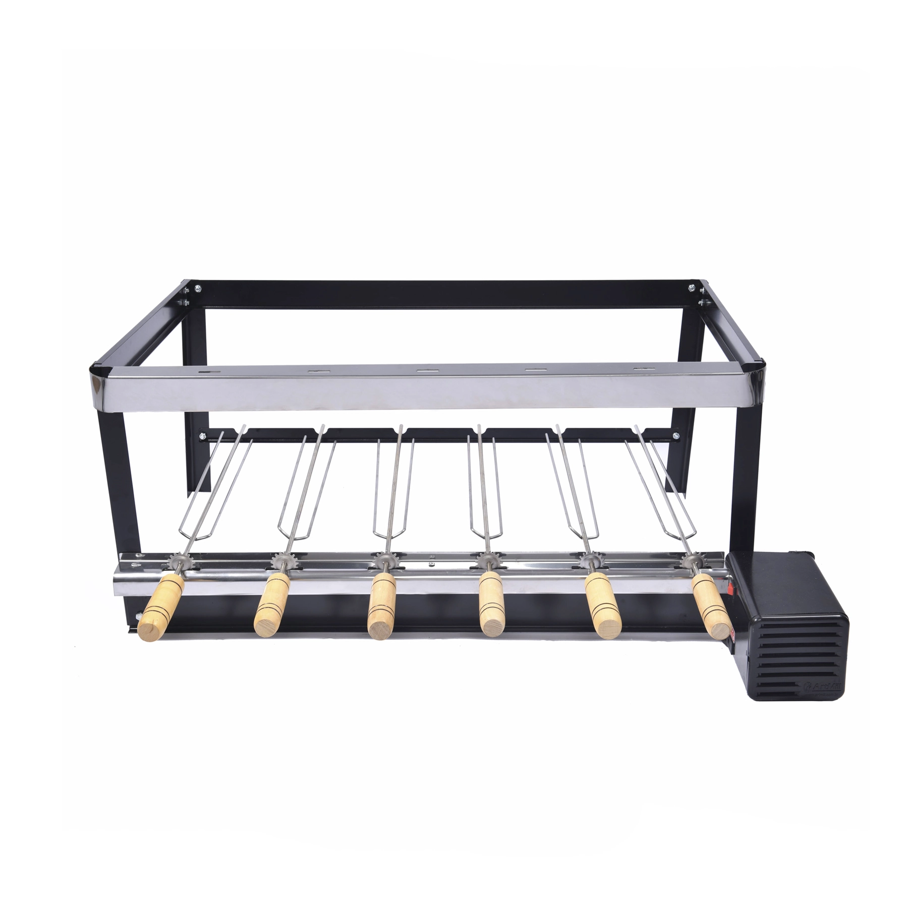 Grill Elétrico Artgrill Giratório Platinum Aço Carbono Bivolt com 6 Espetos Artmill