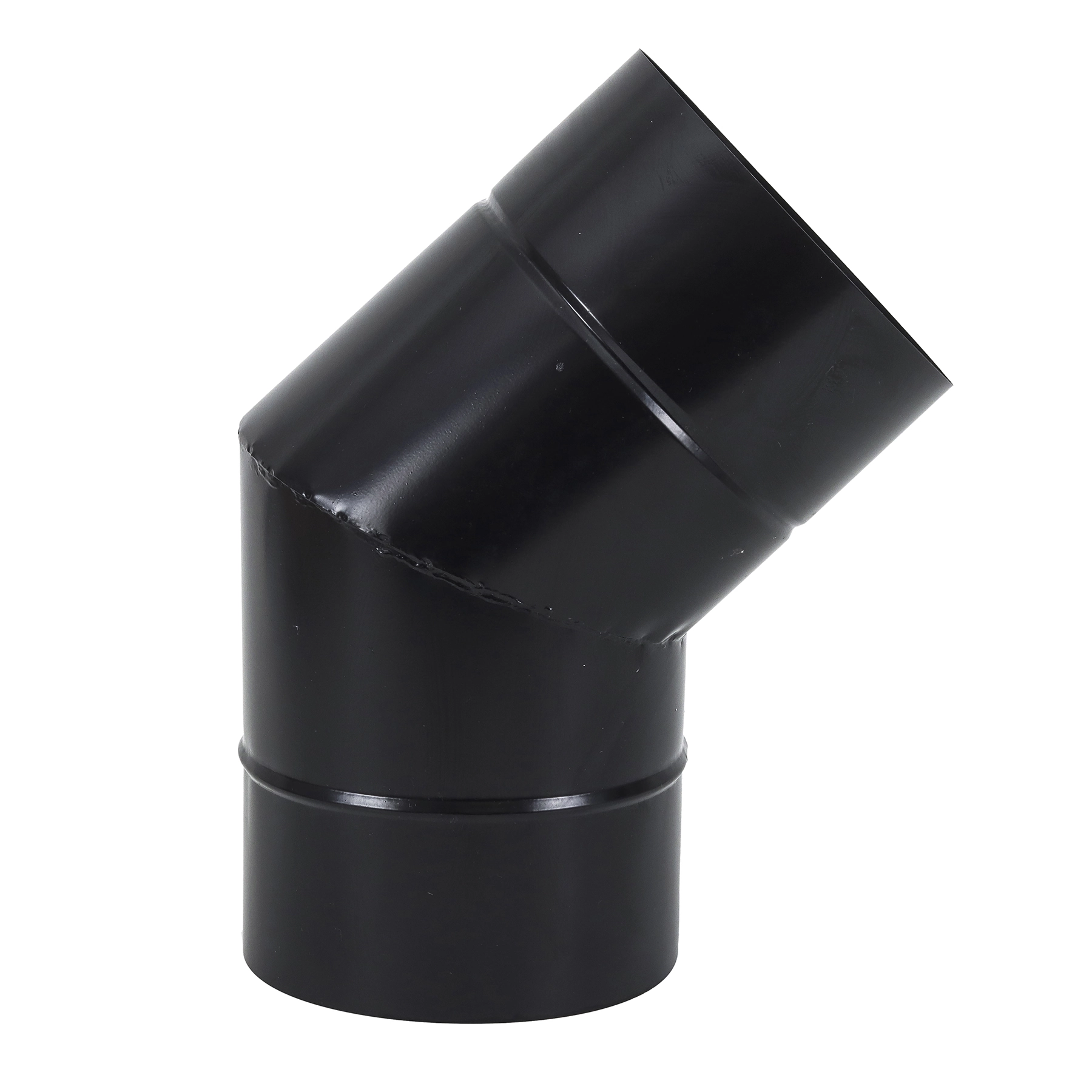 Cotovelo Galvanizado com Pintura Eletrostático Preto 8 Polegadas Artmill