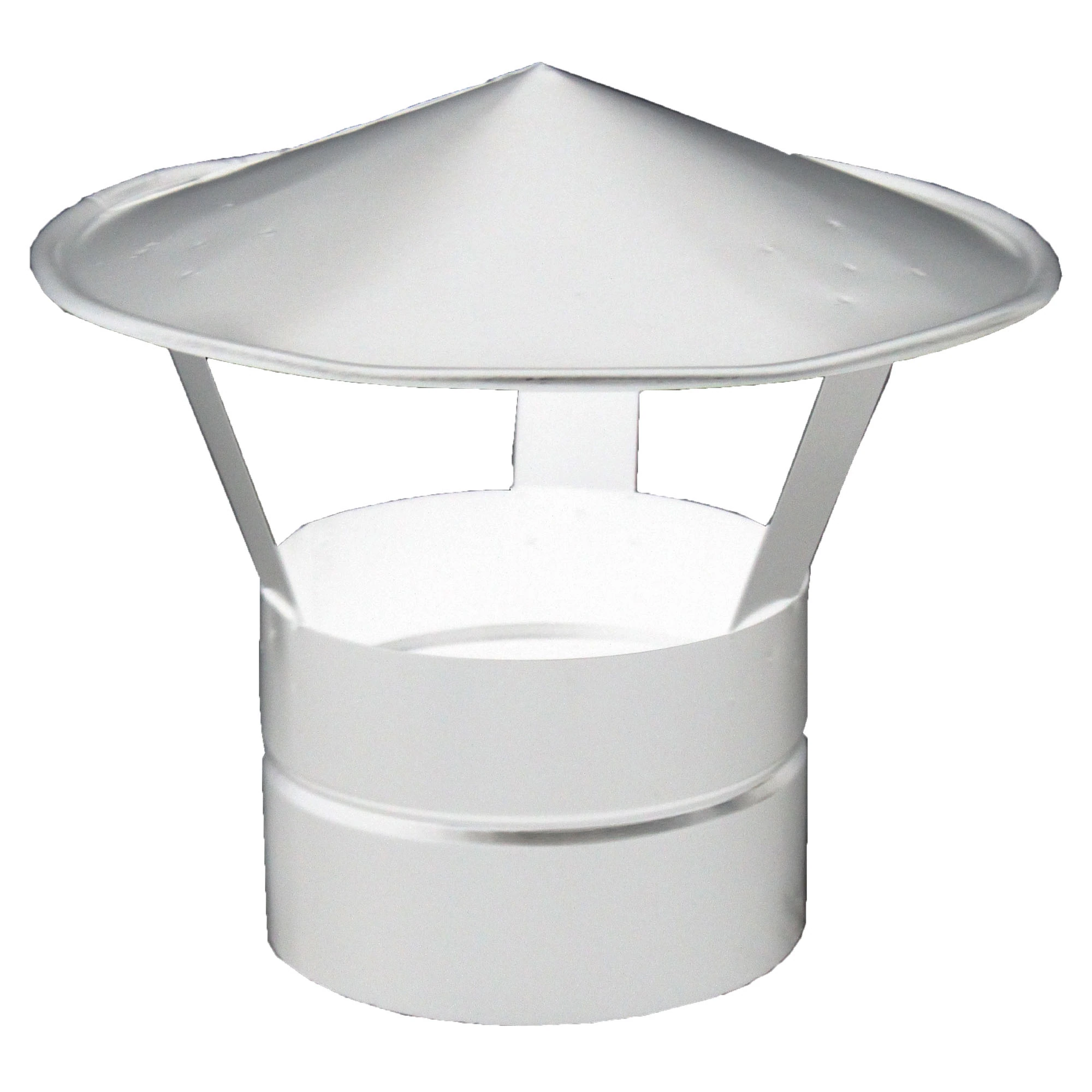 Chapéu para Chaminé 8" com Pintura Eletrostática Branco Artmill