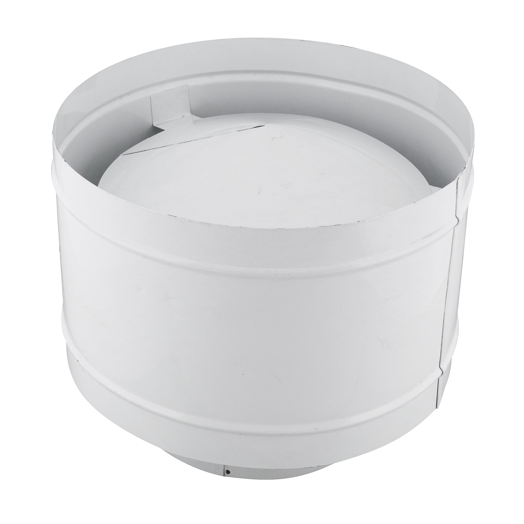 Chapéu Estilo Canhão para Duto 6" com Pintura Eletrostática Branco Artmill