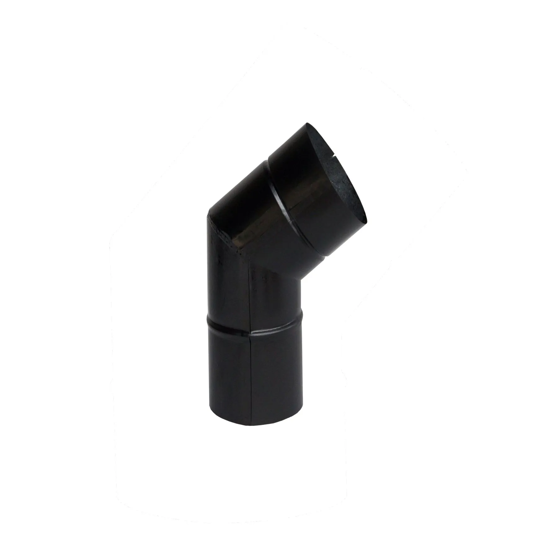 Cotovelo Galvanizado com Pintura Eletrostático Preto 4 Polegadas Artmill