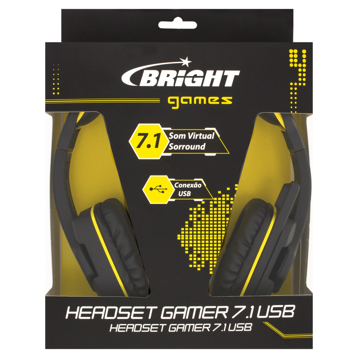 Fone De Ouvido Headset Gamer 7.1 Usb Bright