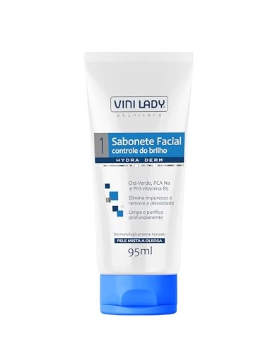 Sabonete Facial Vini Lady Hydra Derm Controle Do Brilho Bisnaga 95ml