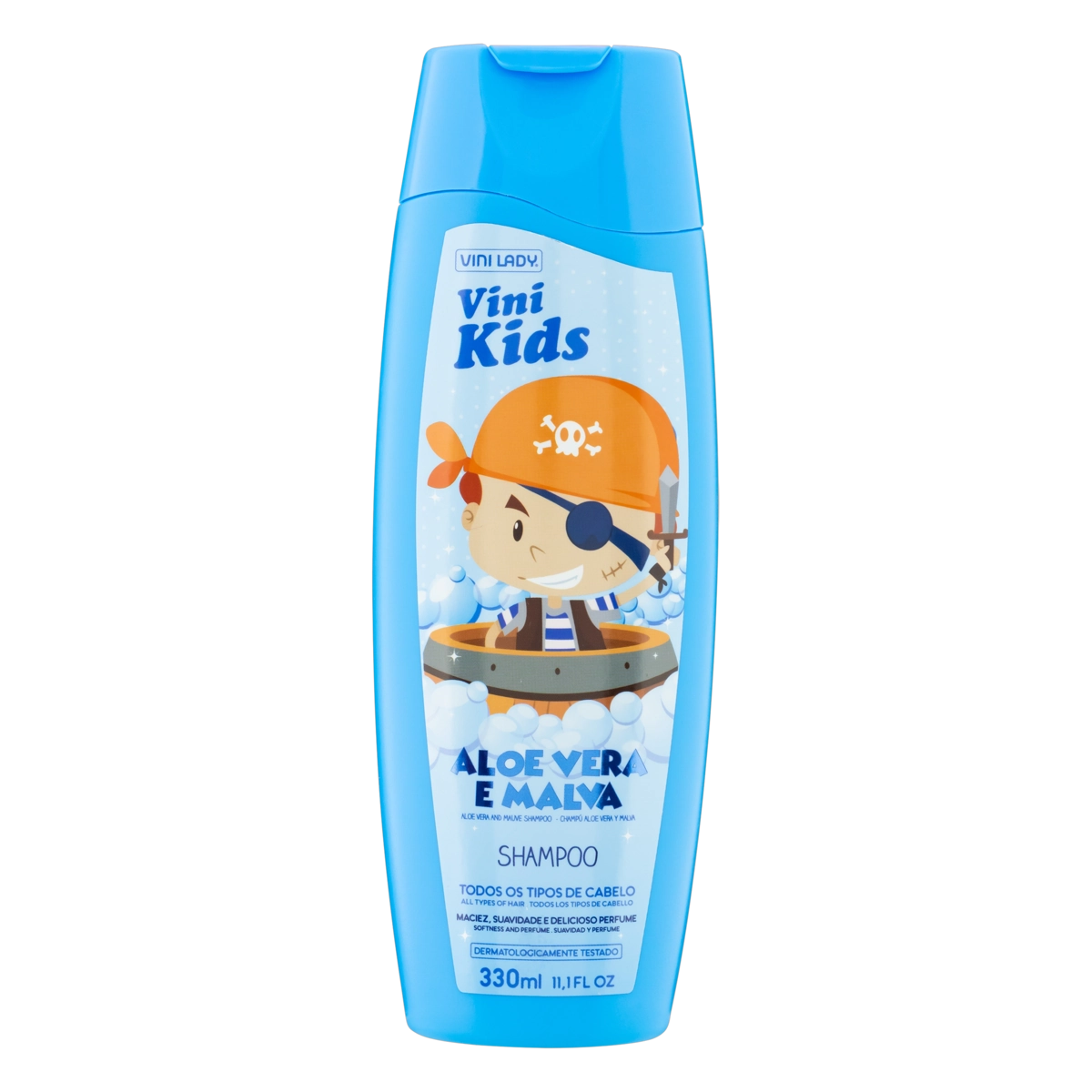 Shampoo Vini Lady Kids Aloe Vera E Malva Frasco 330ml