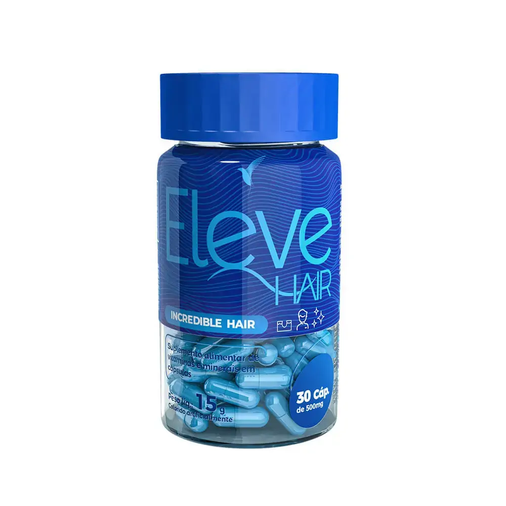 Eleve Hair MEN - 30 dias - 30 cápsulas + E-book - Eleve Hair MEN - 30 dias - 30 cápsulas - brinde