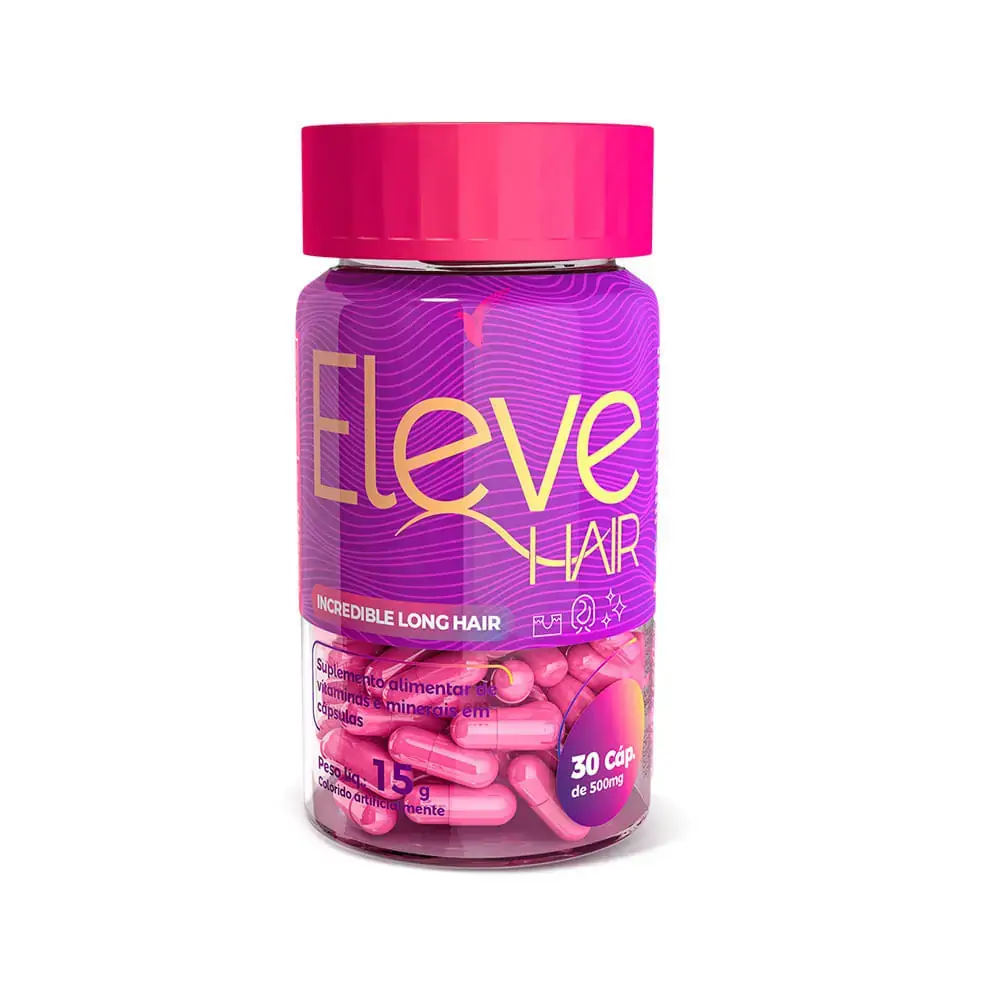 Eleve Hair - 30 dias - 30 cápsulas + E-book - Eleve Hair - 30 dias - 30 cápsulas - brinde