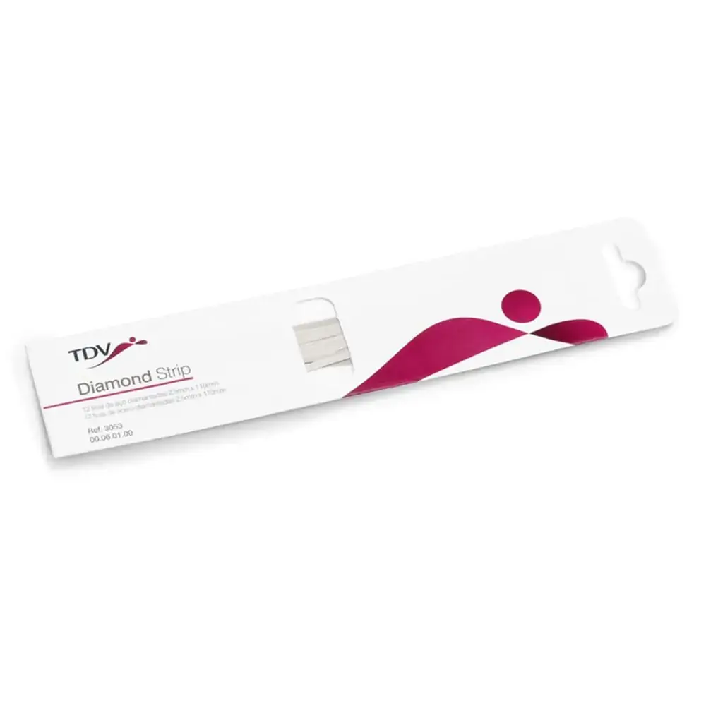 Tira de Aço Diamond Strip 2,5mm Média 12 Unidades - TDV - Tira de Aço Diamond Strip 2,5mm Média 12 U