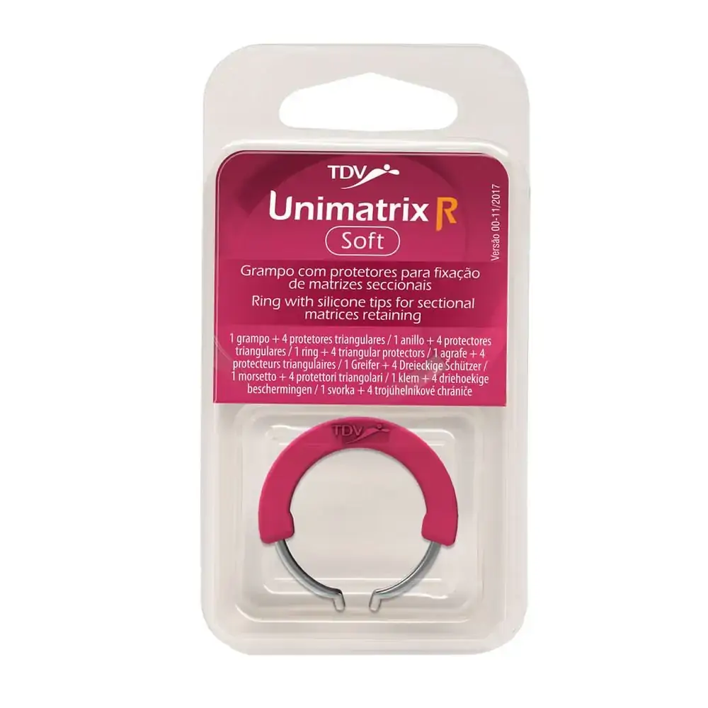 Unimatrix R Grampo Soft Rosa 1 Grampo + 4 Protetores - TDV