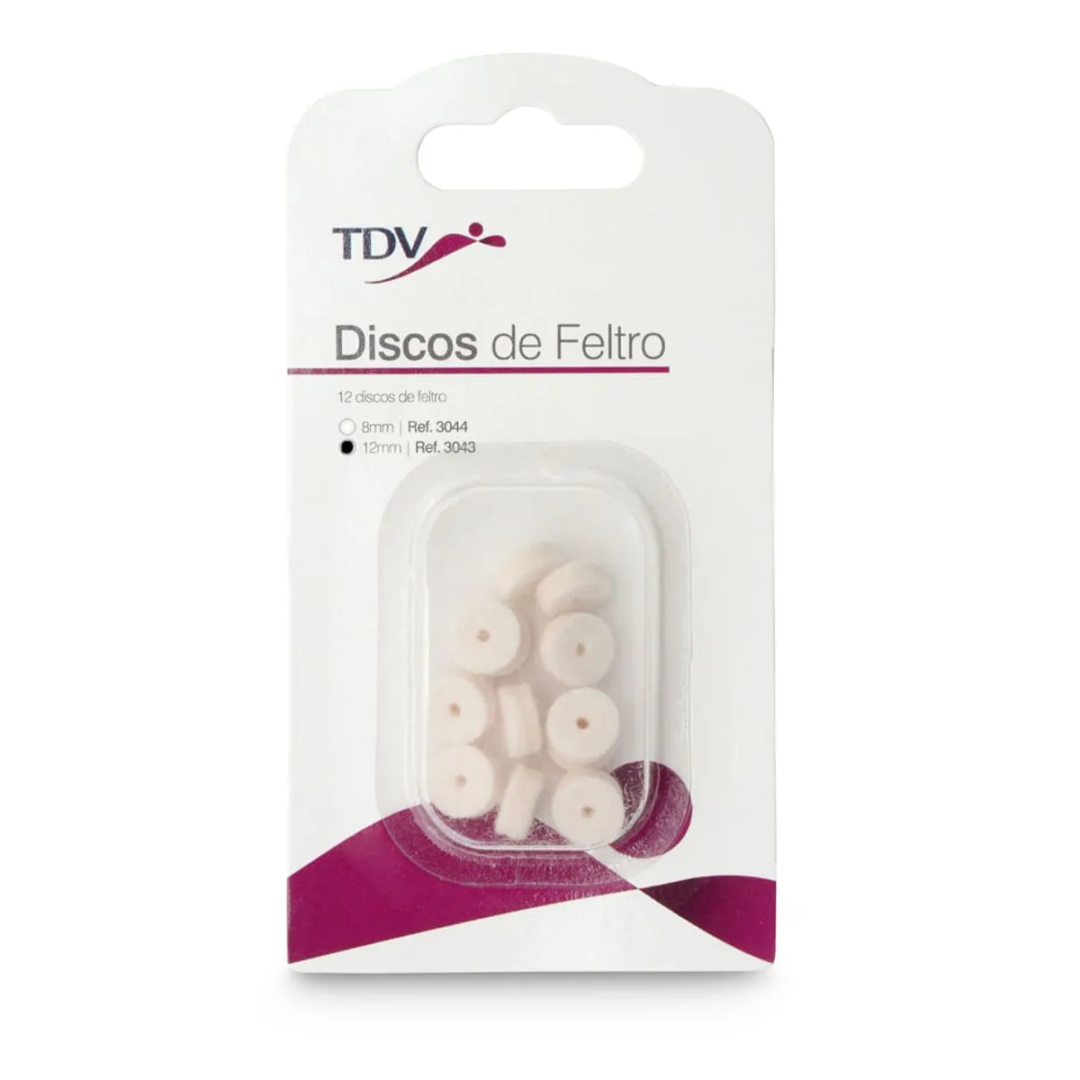 Disco de Feltro 12mm 12 Un - TDV