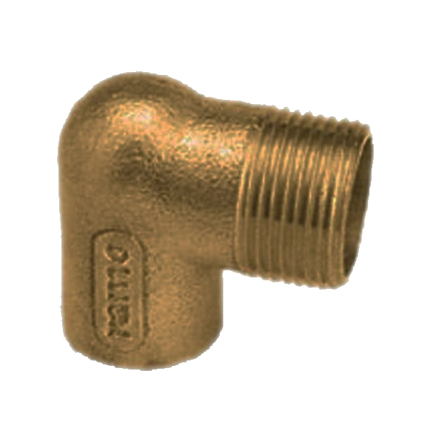 Joelho 90° Latão Roscável e Liso Água Quente e Fria 15mm ou 1/2" Ramo