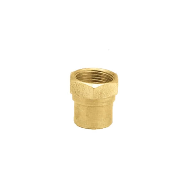 Conector Fêmea Latão Roscável e Liso Água Quente e Fria 15mm ou 1/2" Ramo
