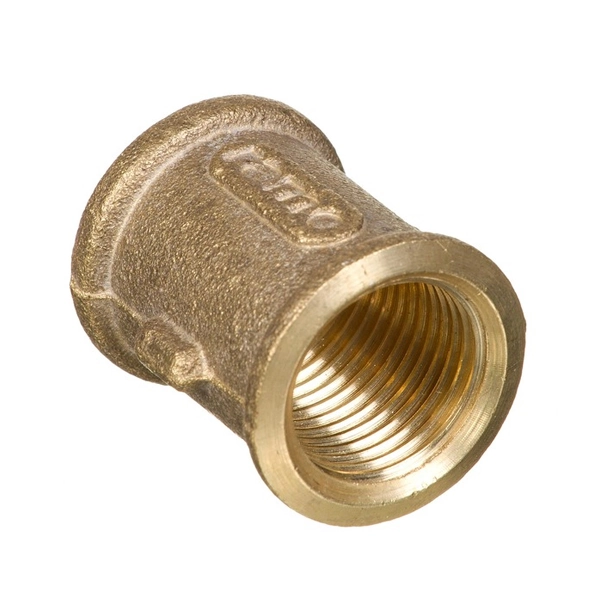 Luva Latão Roscável Água Quente e Fria 28mm ou 1" Ramo