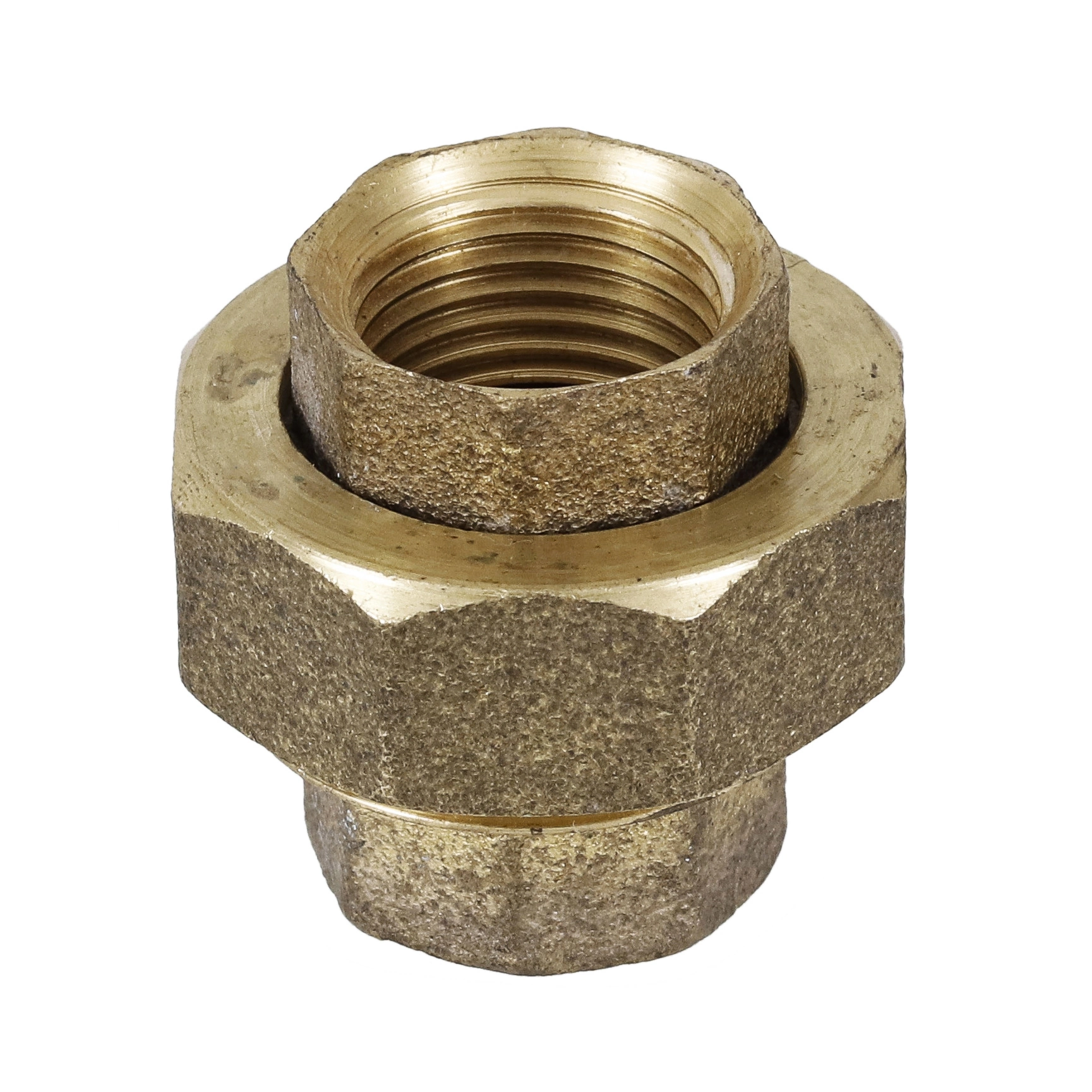 União Latão Roscável Água Quente e Fria 15mm ou 1/2" Ramo