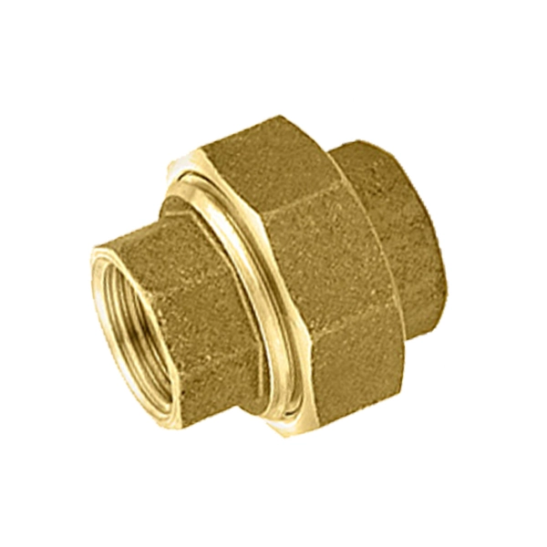União Latão Roscável Água Quente e Fria 28mm ou 1" Ramo