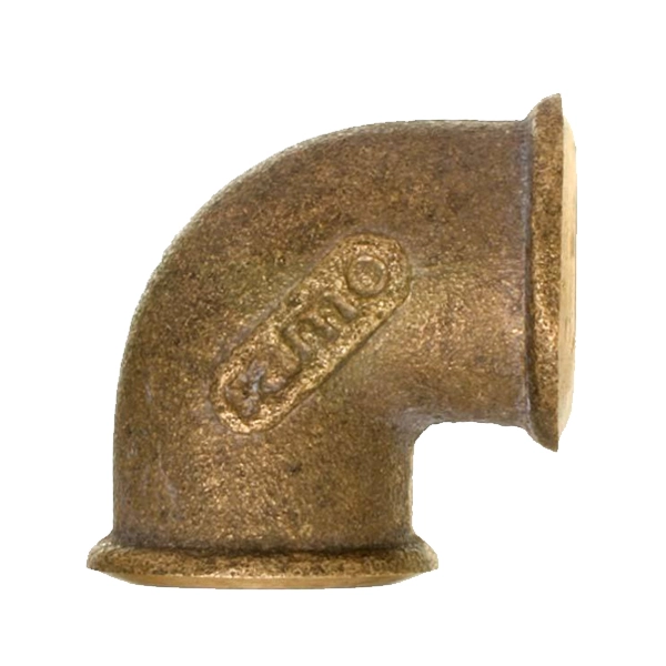 Joelho 90° Latão Roscável Água Quente e Fria 15mm ou 1/2" Ramo