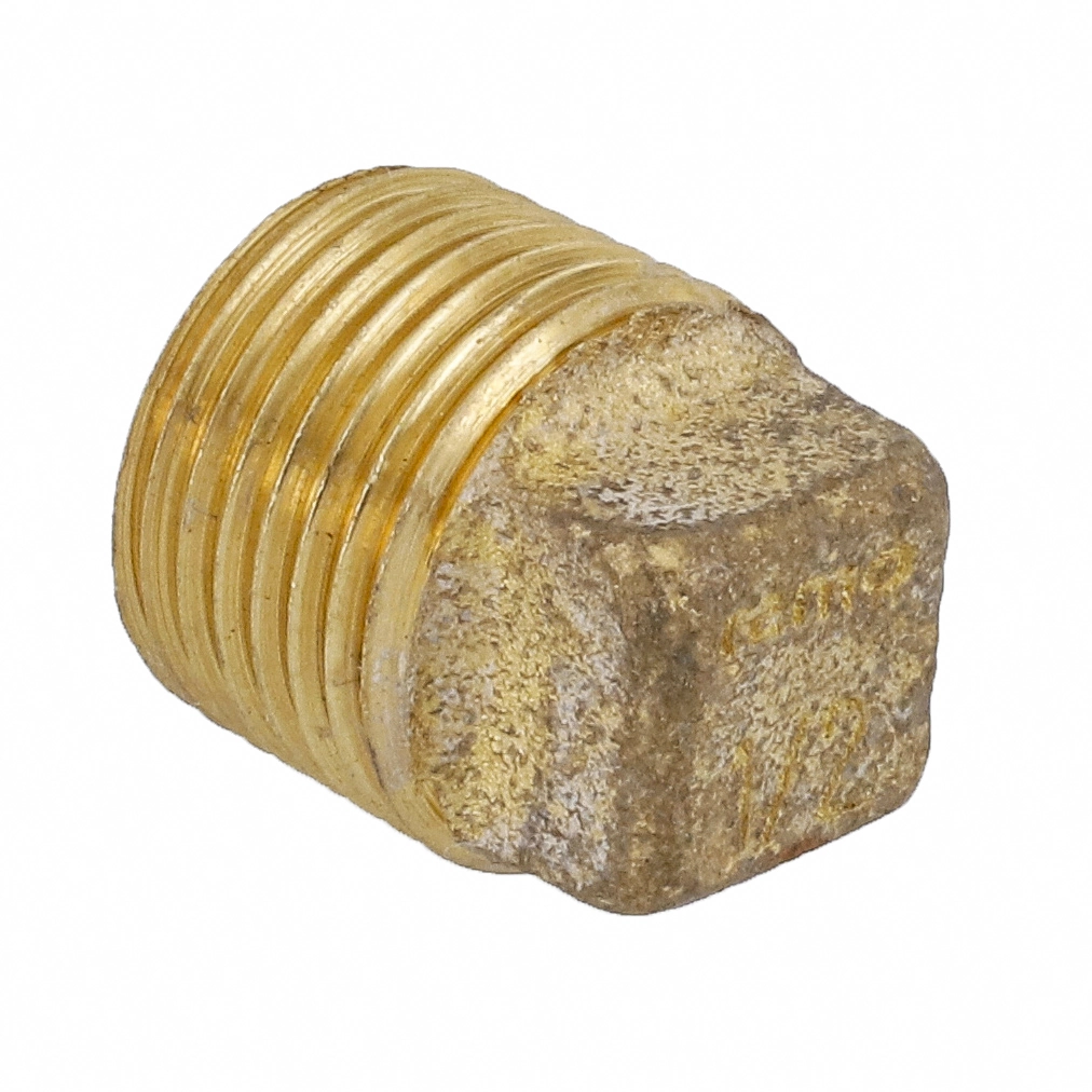 Tampão Latão Roscável Água Quente e Fria 15mm ou 1/2" Ramo