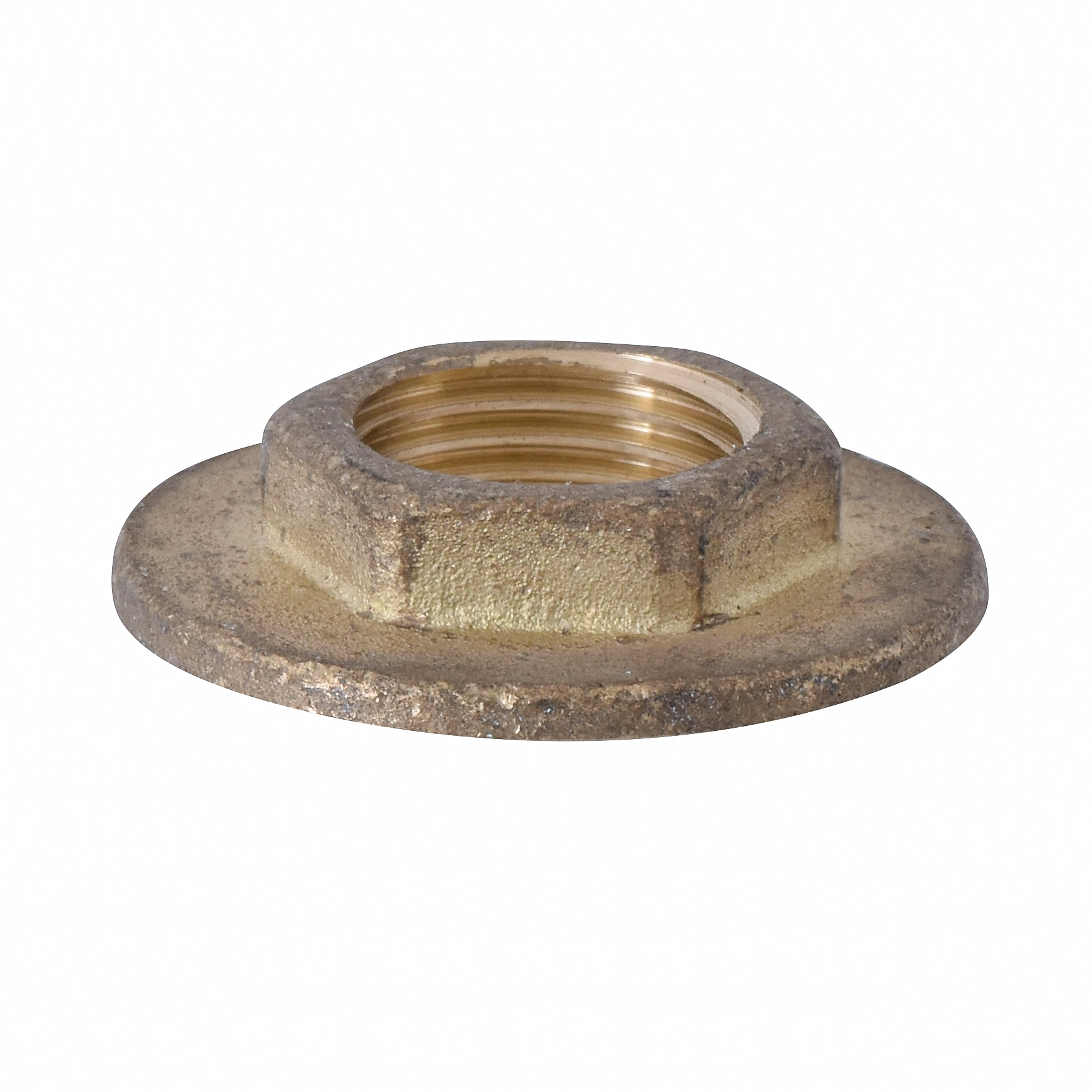 Flange Latão Roscável Água Quente e Fria 15mm ou 1/2" Ramo