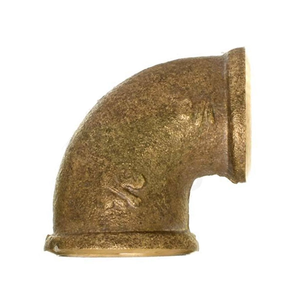 Joelho de Redução 90° Latão Roscável Água Quente e Fria 22x15mm ou 3/4"x1/2" Ramo