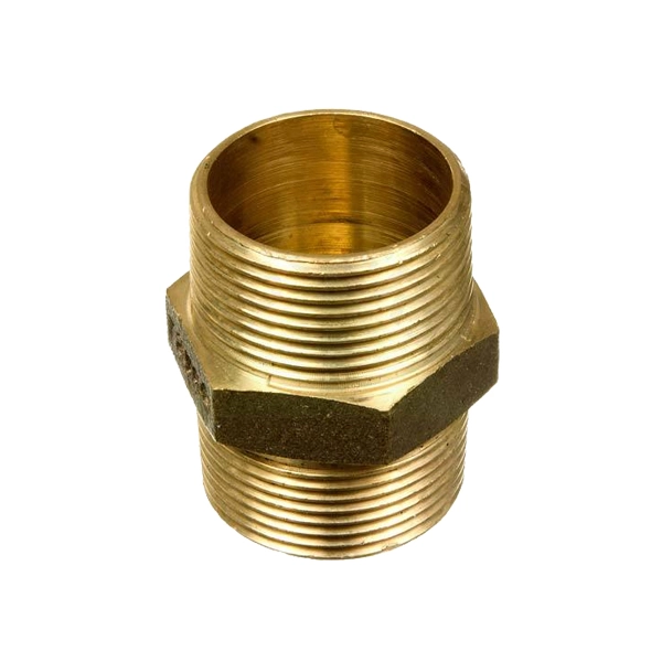 Niple Duplo Latão Roscável Água Quente e Fria 28mm ou 1" Ramo