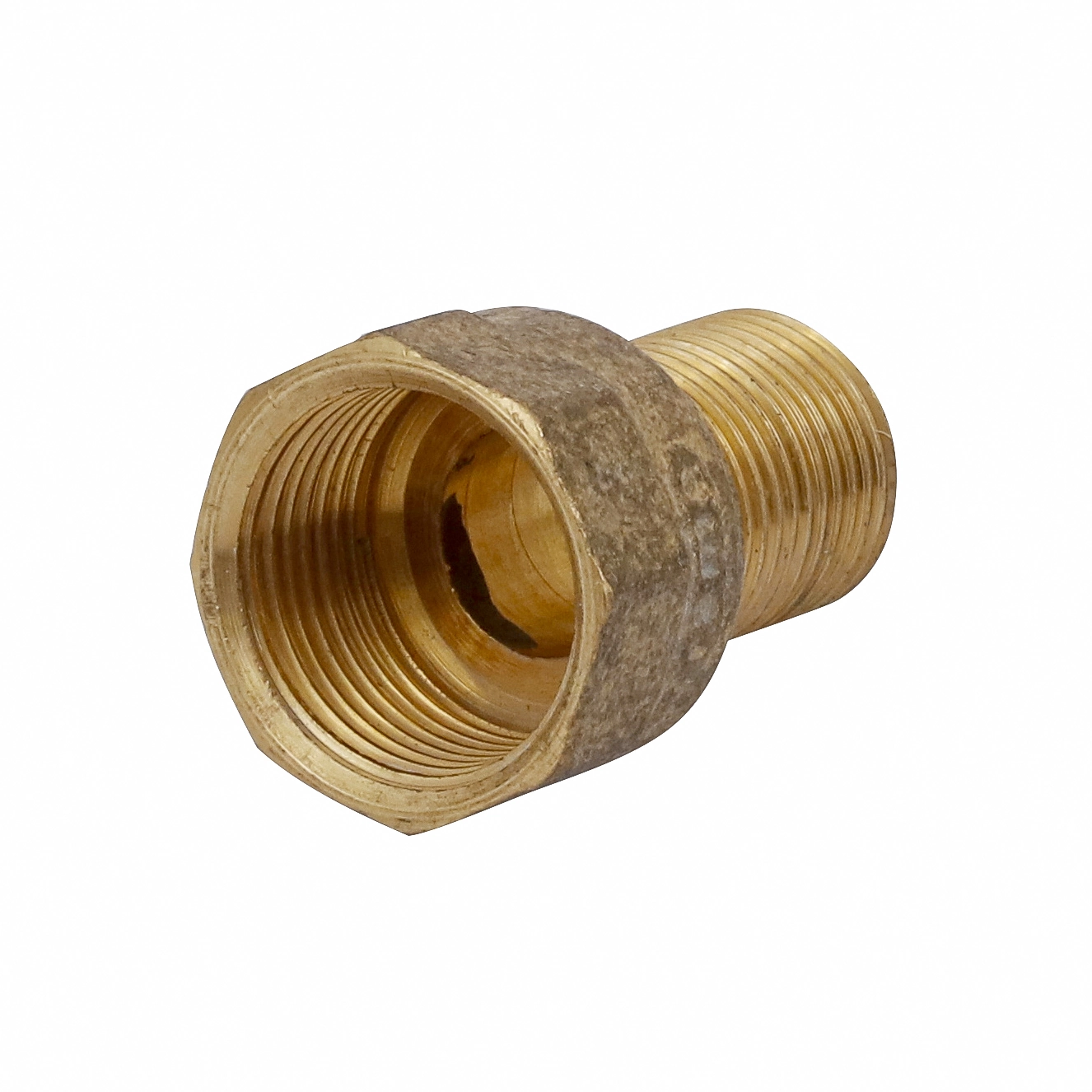 Extensão Invertida Latão Roscável Água Quente e Fria 22x15mm ou 3/4"x1/2" Ramo