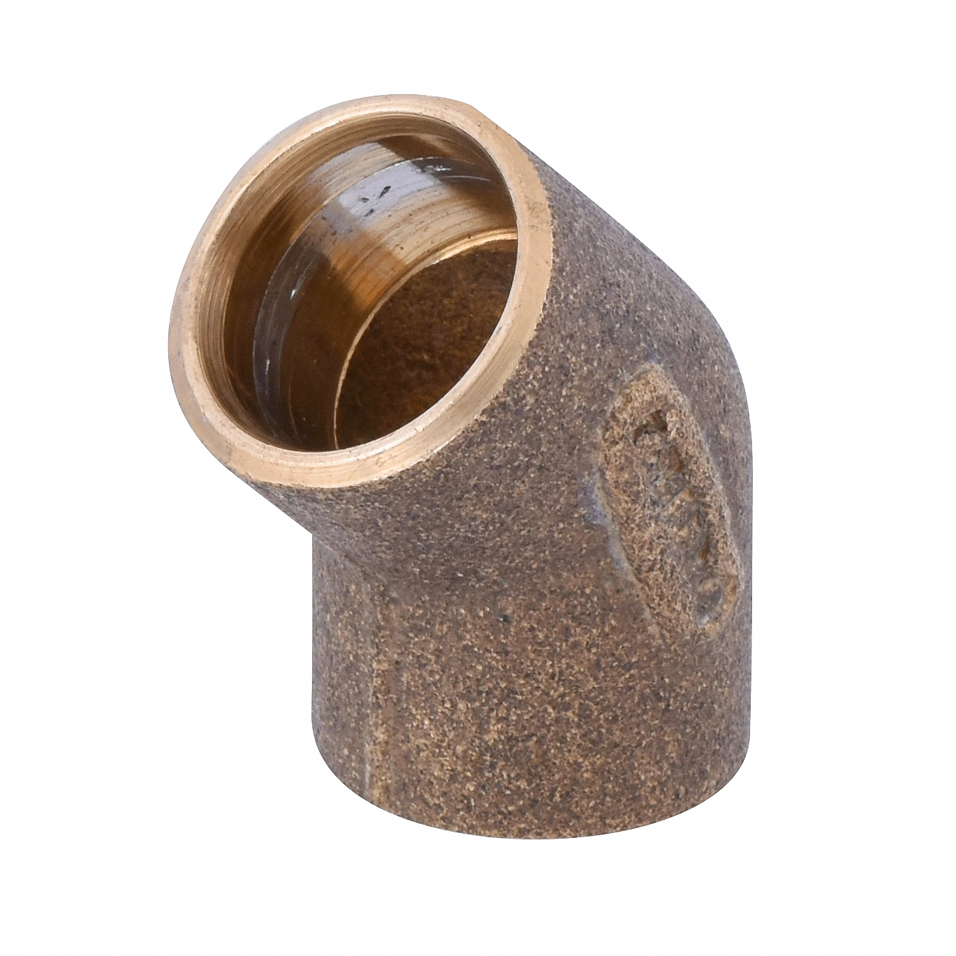 Joelho 45° Latão Liso Água Quente e Fria 15mm ou 1/2" Ramo