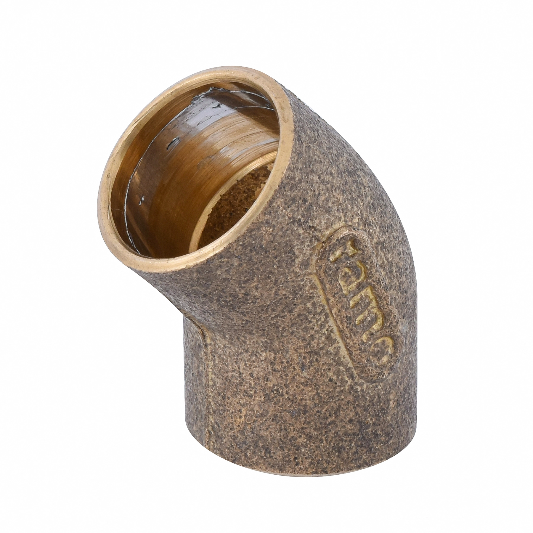Joelho 45° Latão Liso Água Quente e Fria 22mm ou 3/4" Ramo