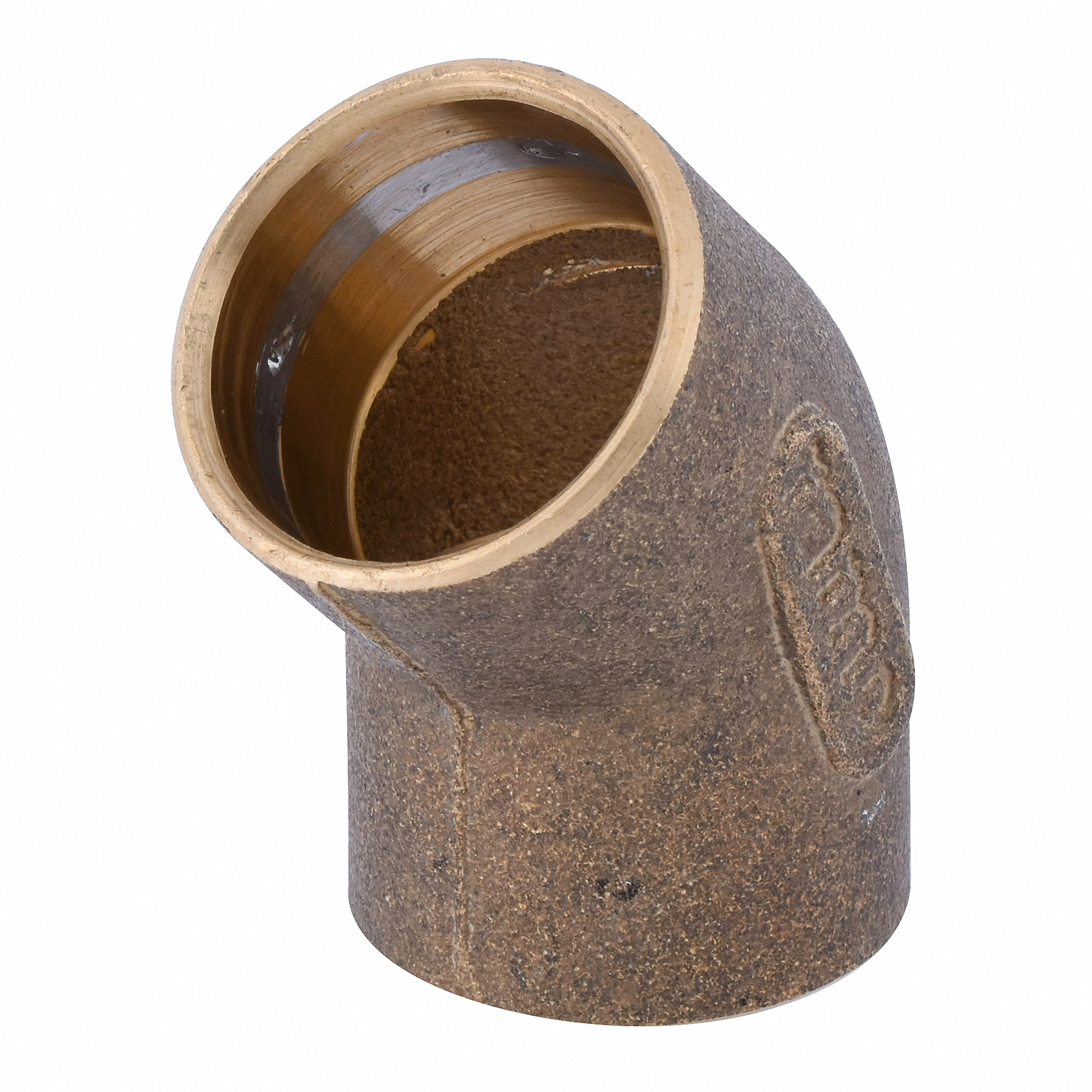 Joelho 45° Latão Liso Água Quente e Fria 28mm ou 1" Ramo