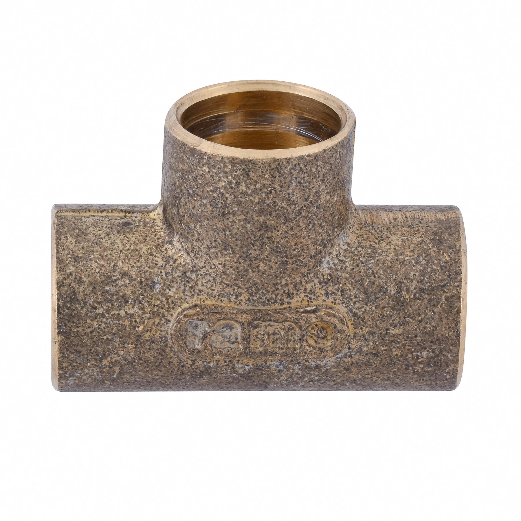 Tê 90° Latão Liso Água Quente e Fria 22mm ou 3/4" Ramo