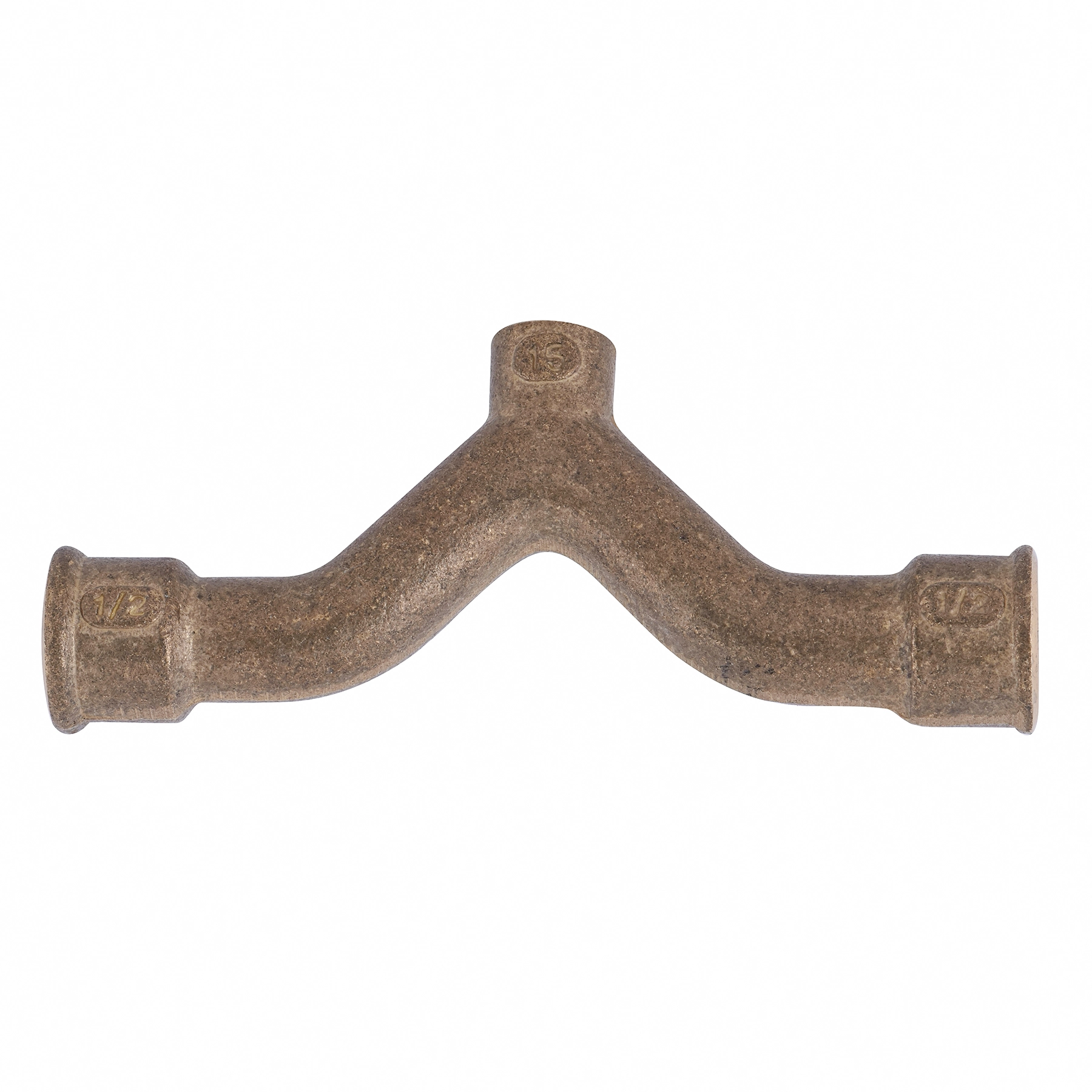 Tê Misturador Latão Roscável e Liso Água Quente e Fria 15mm ou 1/2" Ramo