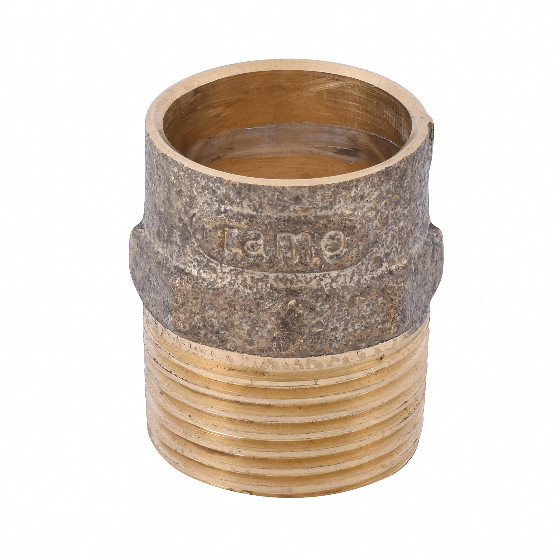 Conector Macho Latão Roscável e Liso Água Quente e Fria 28mm ou 1" Ramo