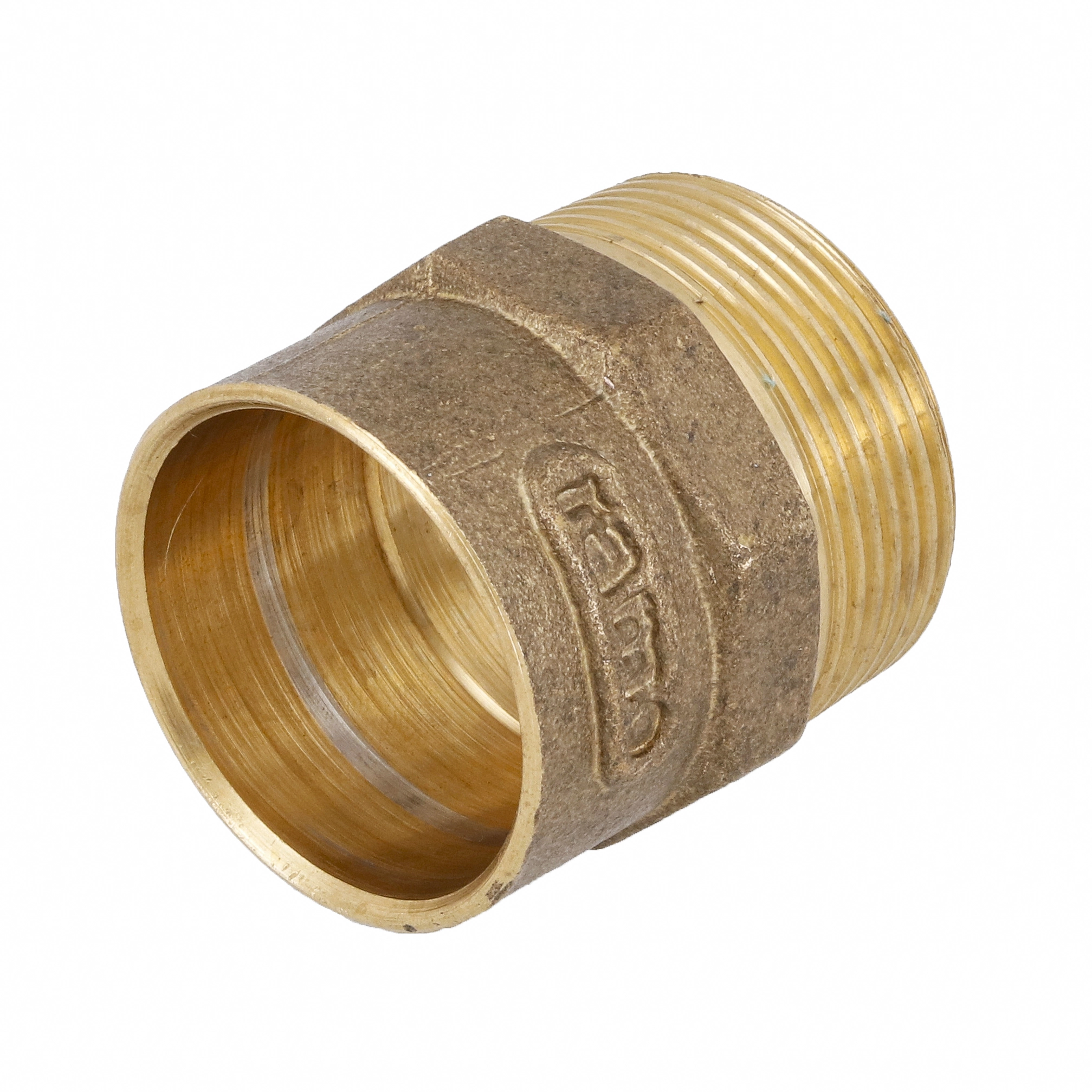 Conector Macho Latão Roscável e Liso Água Quente e Fria 42mm ou 1.1/2" Ramo