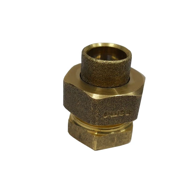 União Latão Roscável e Liso Água Quente e Fria 22mm ou 3/4" Ramo