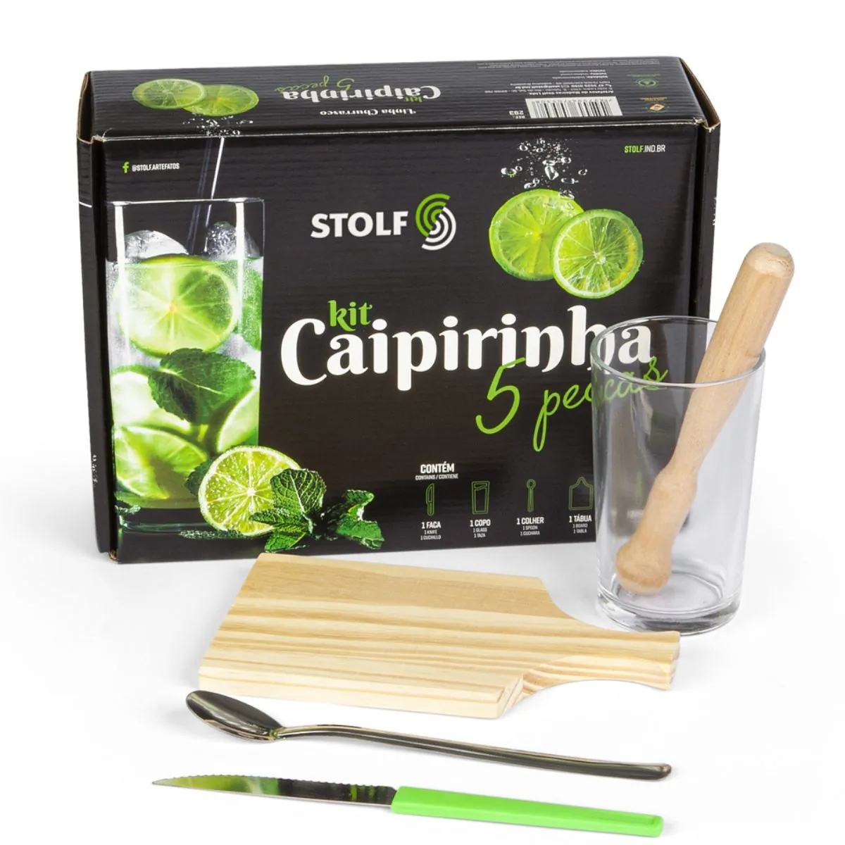 Kit Caipirinha 5 Peças Stolf 293