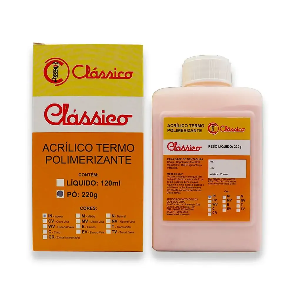 Clássico Pó 220g - Clássico - Clássico Pó Incolor 220g - Clássico