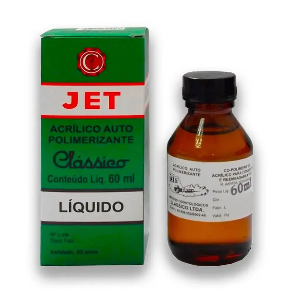 Jet Líquido Autopolimerizável - Classico - Jet Líquido Autopolimerizável 60Ml Classico