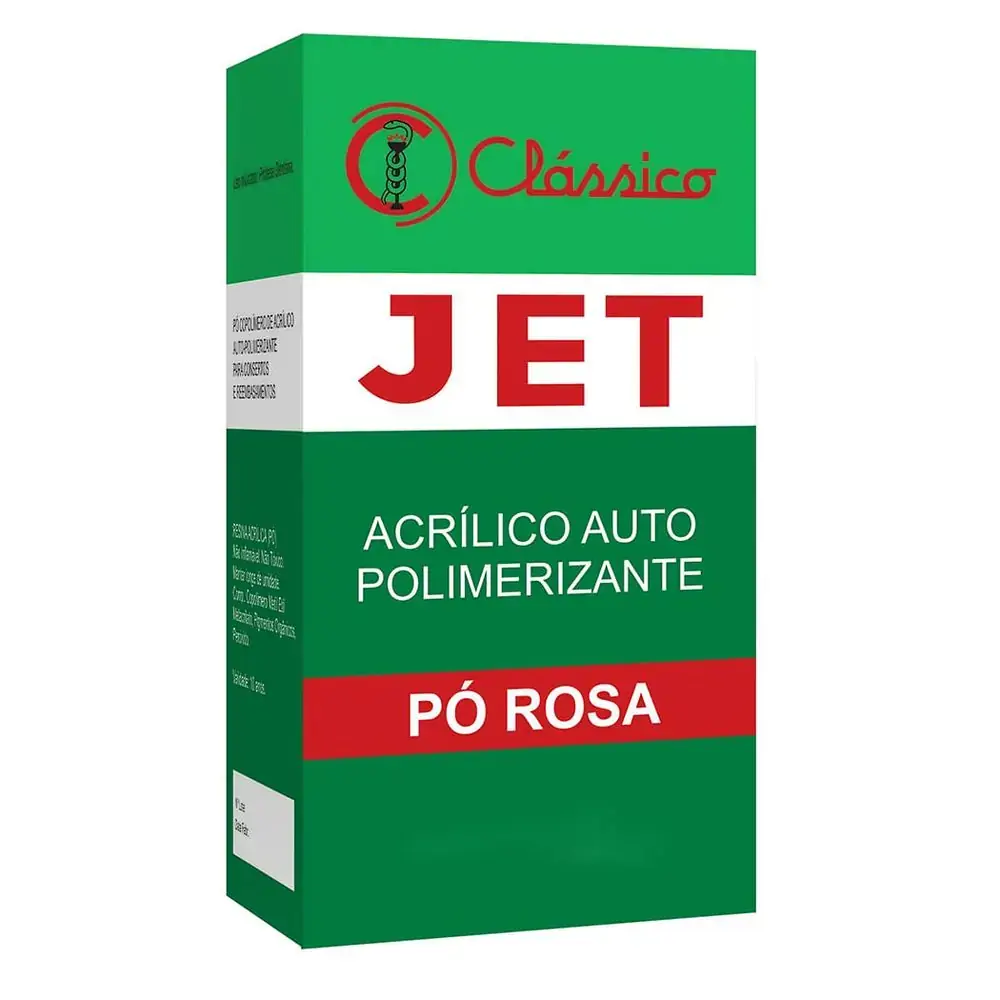 Jet Pó Autopolimerizavel Rosa - Clássico - Jet Pó Autopolimerizavel 440g Rosa - Clássico