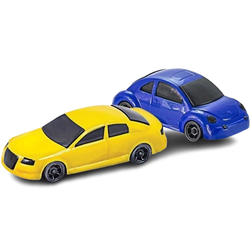 Kit c/ 2 Carrinhos de Plástico 11 Cm - 96868