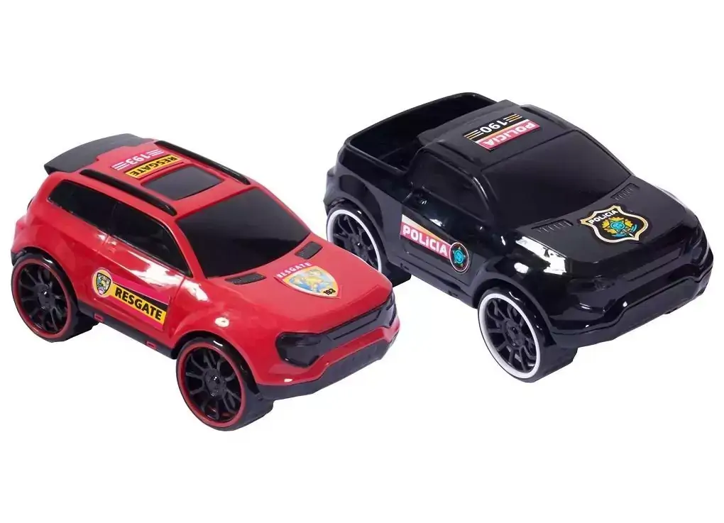 Carrinho Mônaco 18 Cm Policia ou Resgate Sortido, Silmar, +3 Anos - 126185