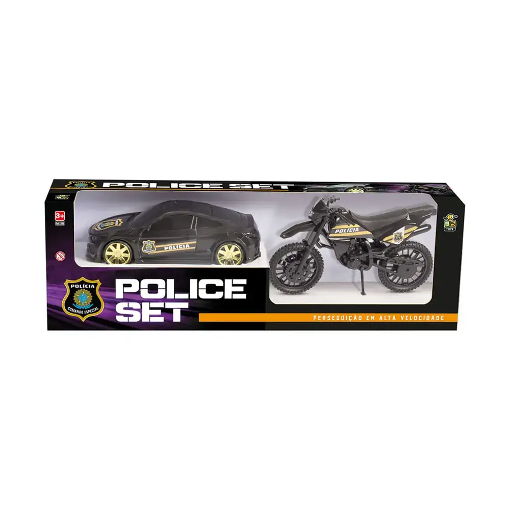 Carro R.livre Bs Toys 44x10x14 Cx Police