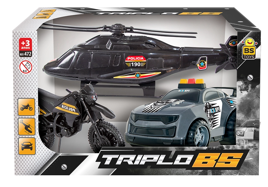 Helicoptero Triplo 472 Bs Toys