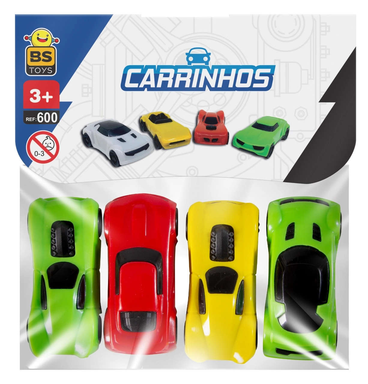 Carrinho 4pcs Sort Solapa
