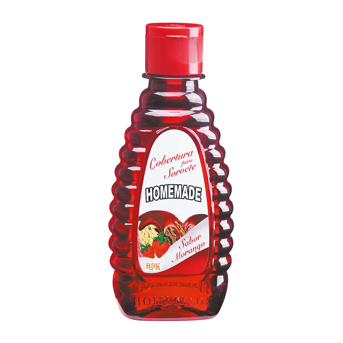 Cobertura para Sorvete Sabor Morango Homemade 250g