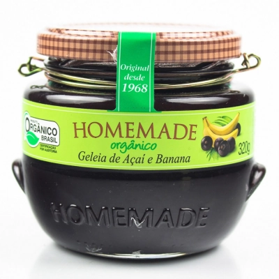 Geleia Organica Homemade Acai Banana 190g
