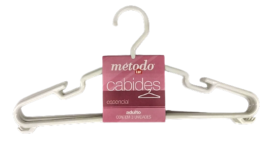 Cabide Branco Adulto Metodo C/3