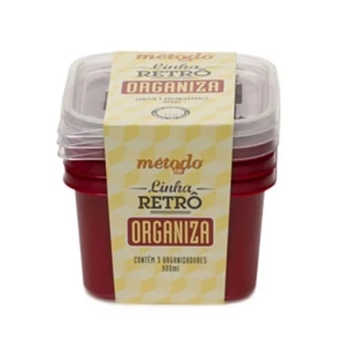 Conj.metodo Retro Quad.verm. C/3 900ml