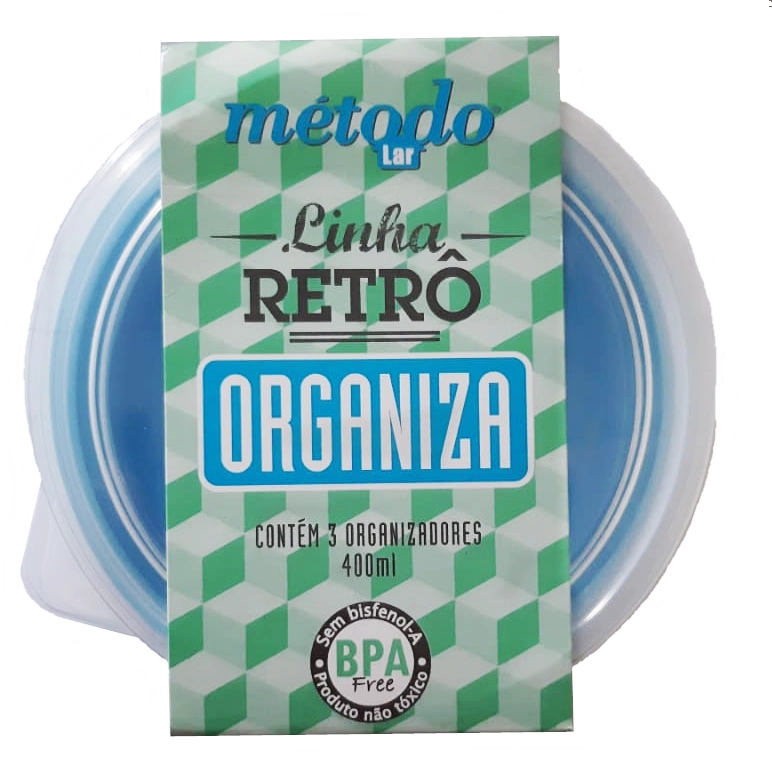 Pote Organiz Retro Metodo Azul C/3 400ml